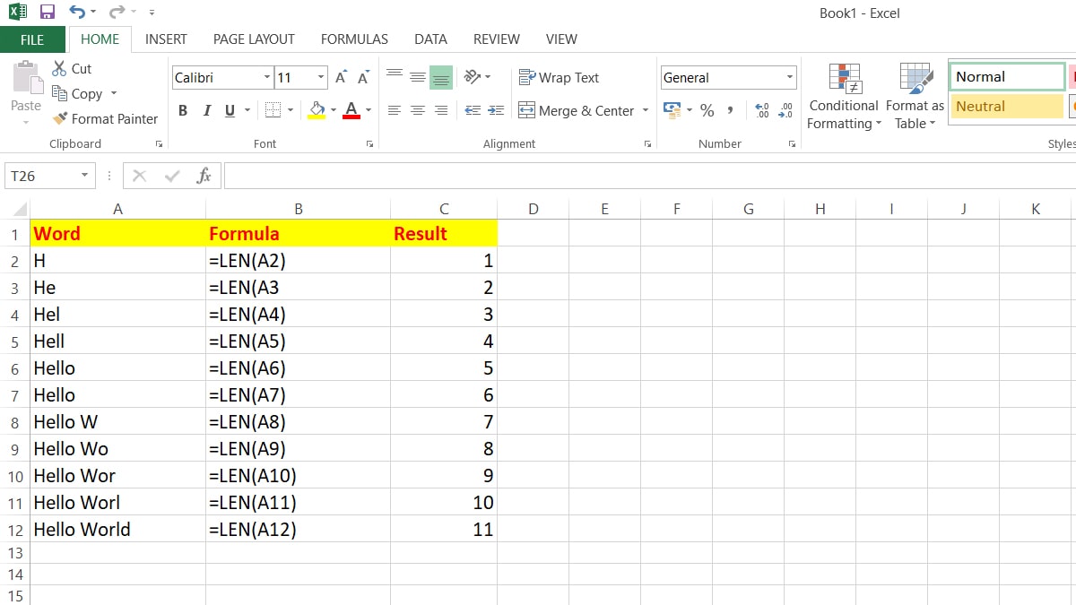 microsoft excel template to add length