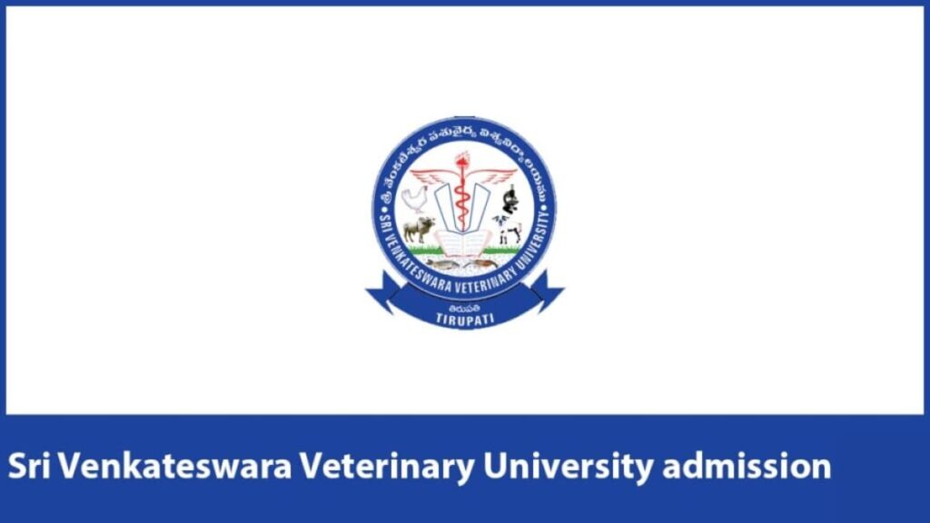 Sri Venkateswara Veterinary University admission 2024, Form.