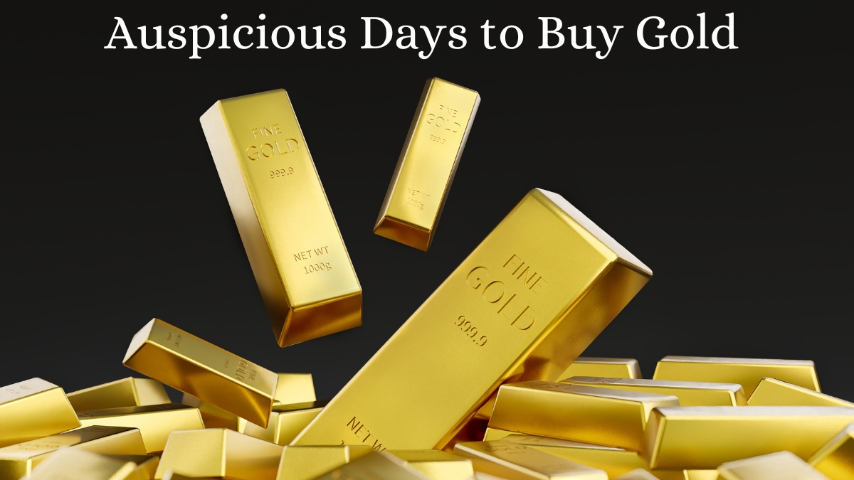 Auspicious Days to Buy Gold in 2024